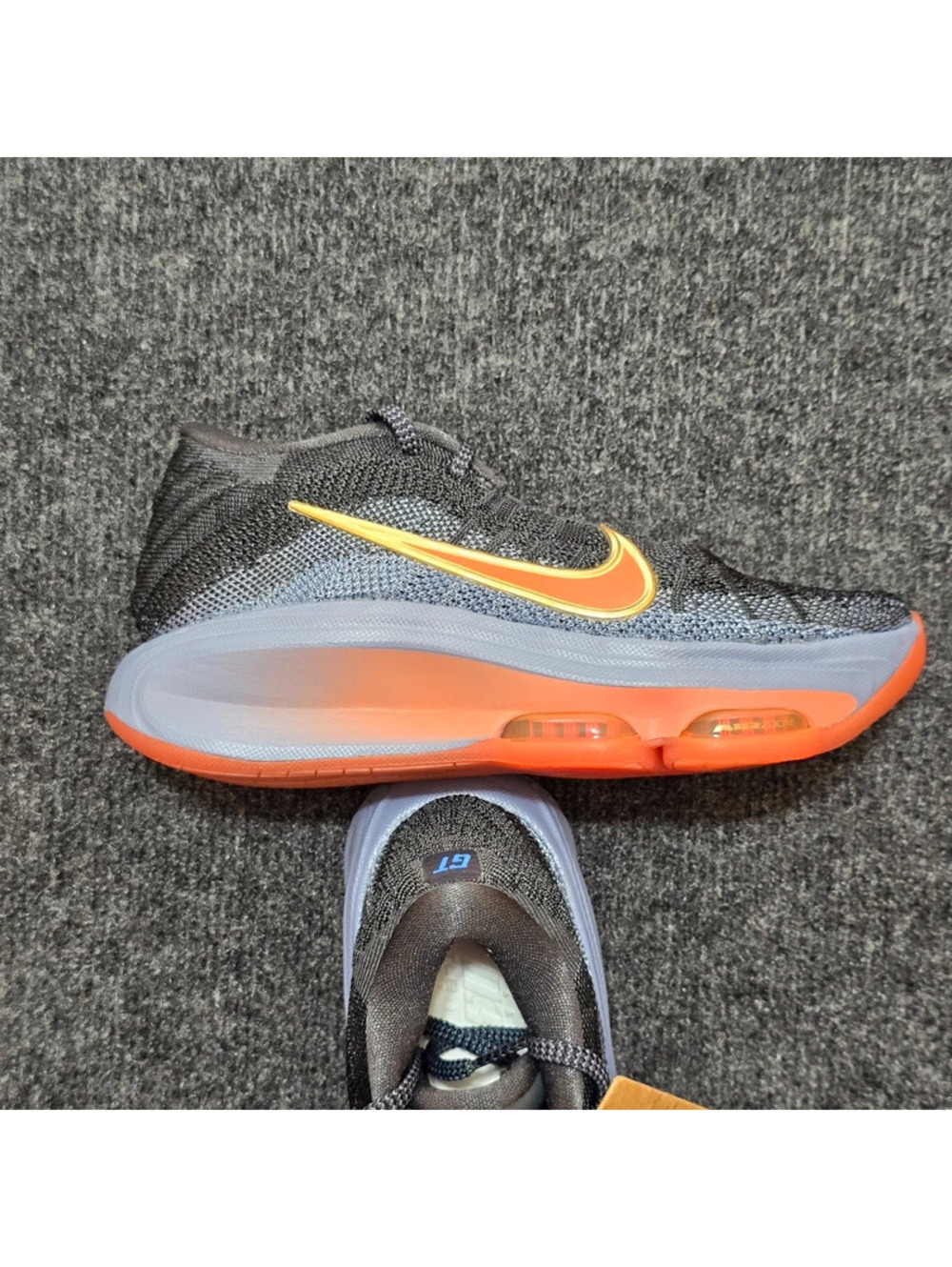 Nike Air Zoom G.T. Hustle 3 "Swoosh Fly" Anthracite Mango Size 5Y Women's 6.5